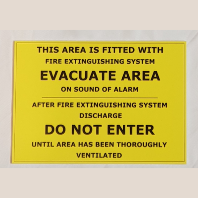 A5 Evacuate, Do Not Enter, Ventilate