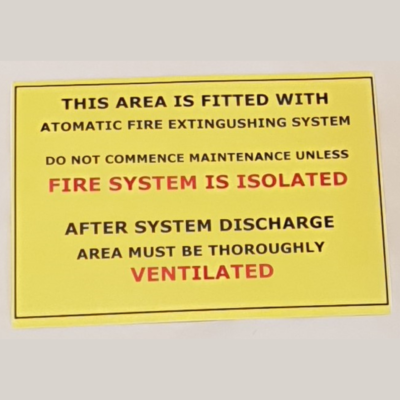 A5 Isolate Ventilate Automatic Fire Extingushing System
